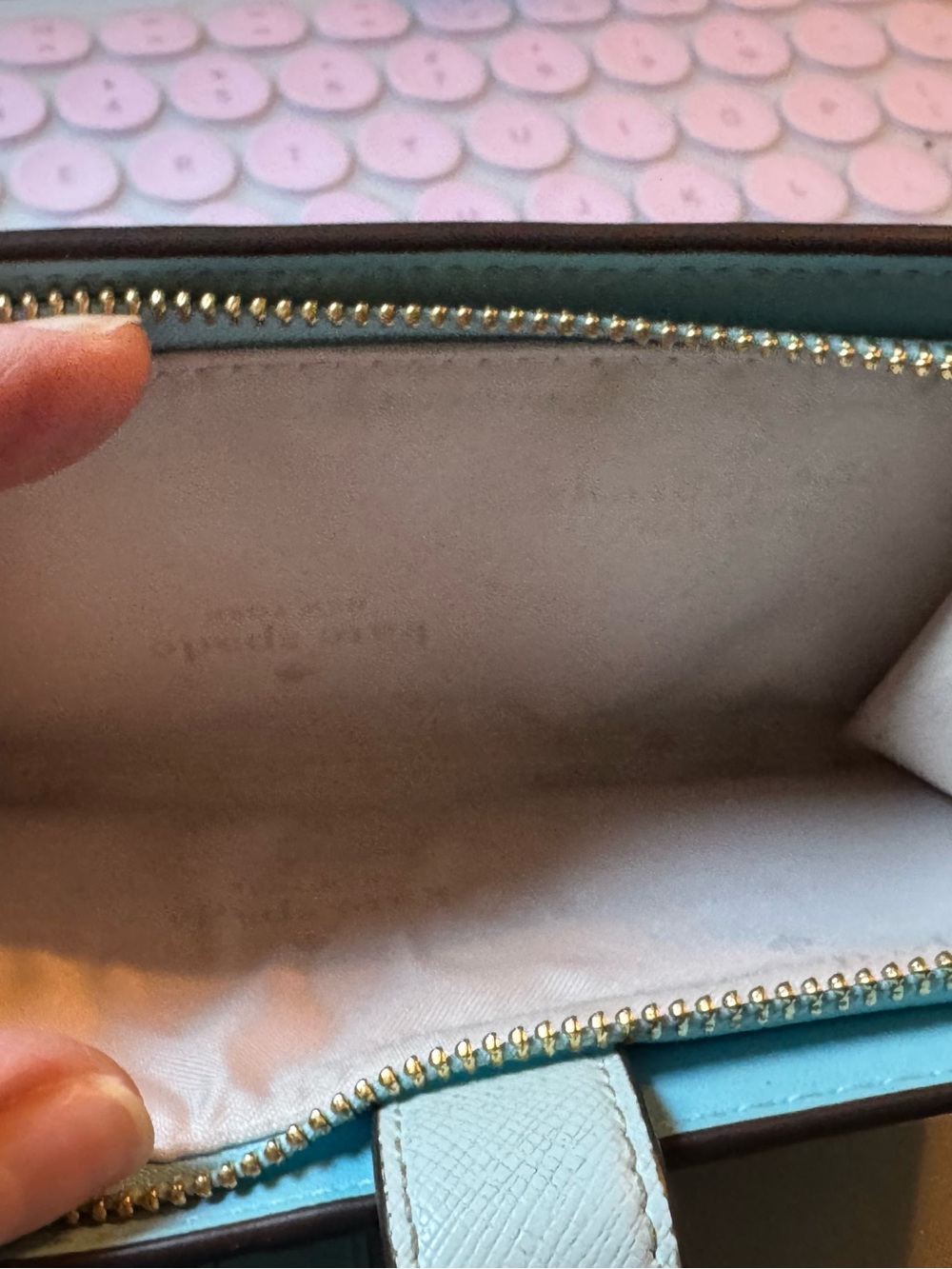 kate spade Two-Tone Leather Wallet EUC and a 3 pack of fashion Earrings NWT - Picture 11 of 13